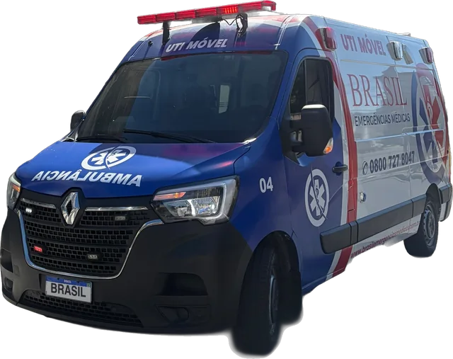 Resgate dependente químico 1 Ambulância Resgate Dependente Químico com giroflex de emergência
